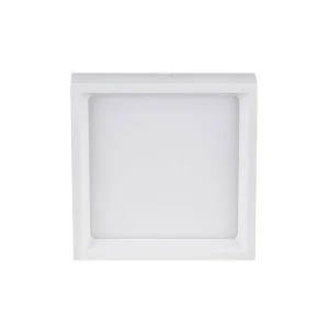 Plafon led sobrepor quadrado recuado kais 18w 6500k 1400lm branco abs-Nordecor – 4248