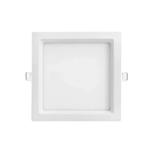 Plafon led embutir quadrado recuado kais 18w 3000k 1400lm branco abs-Nordecor – 4191