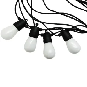 Varal de luzes + placa solar c/12 lâmpadas 6w RGB fio 9m preto-Avant – 963221306