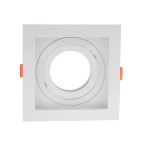 Spot embutir quadrado Loyo recuado clic mv p/PAR20 branco ABS-Nordecor – 6826