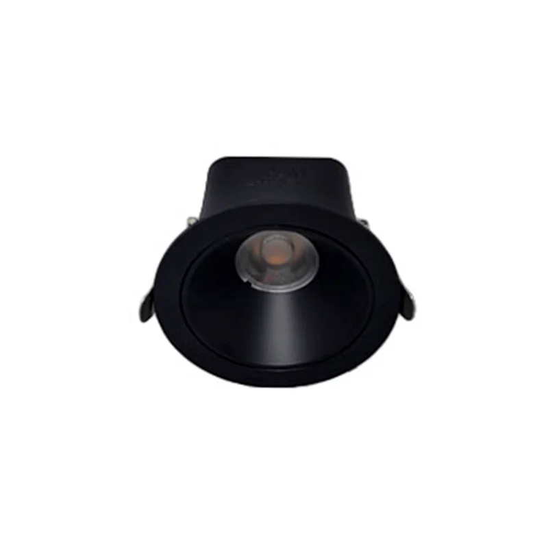 Spot embutir downlight redondo 7w 3000k 770lm 24º IP20 preto abs-Astraled – DL-7021