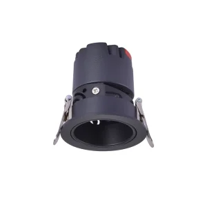 Spot embutir downlight redondo zagle 5w 2700k 24° sof IRC97 preto-Nordecor – 6443