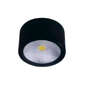 Spot sobrepor redondo Reflex 5w 3000k 350lm IP20 preto-Gaya – 7140