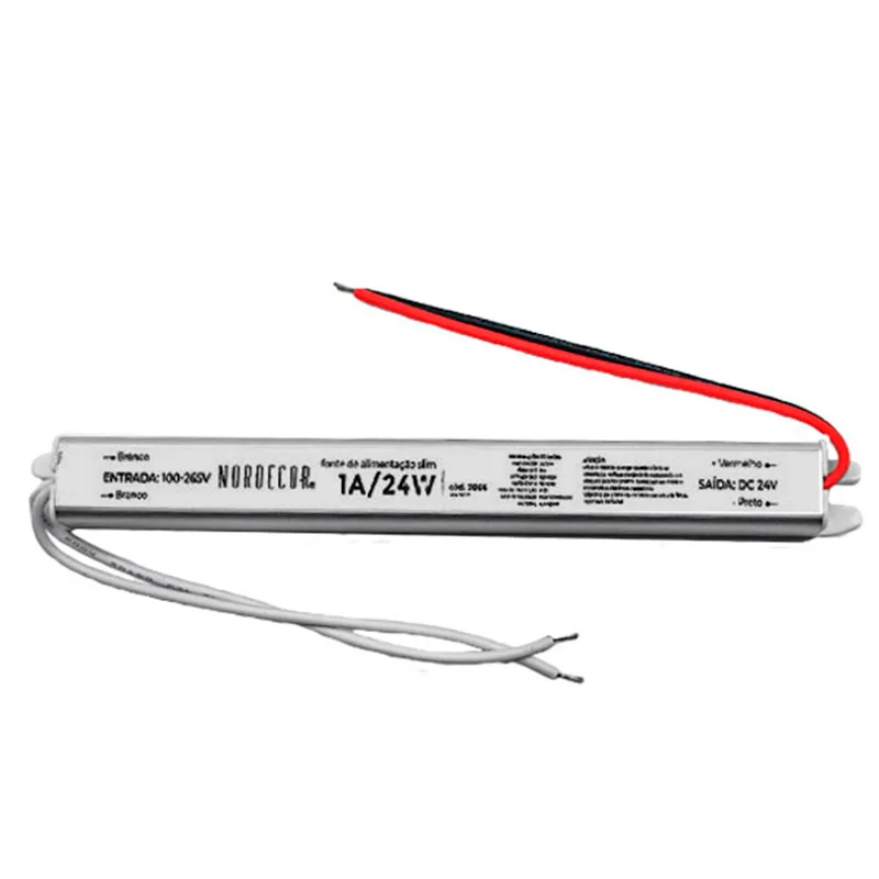 Fonte para fita slim 24w 1.0a 24v biv-Nordecor – 7066