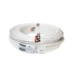 Cabo flexível 100m 750v 4,0mm branco-Rcm – 51