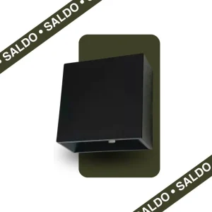Arandela Lisboa c/2 fachos G9 preta ABS-Moon – 1080863