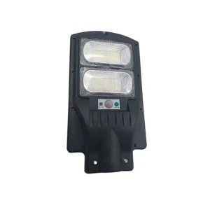 Luminária pública solar 2 modulos 100w 6000k preta-Mayler – 61901