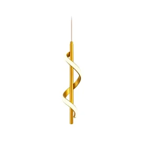 Pendente deccor santorini 10w 3000k 800lm dourado-Cristallux – 225436