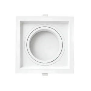 Spot embutir quadrado recuado clic mv p/AR111 branco ABS-Saveenergy – 100001095
