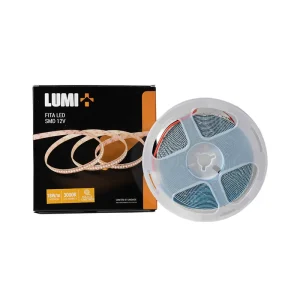 Fita LED SMD Profissional 5m 12v 18w 3000k 240 led IP20 – Lumi+ – 30015