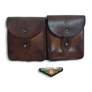 Bolsa em couro MAS 49/56 para carregadores da 2ª Guerra - WWII