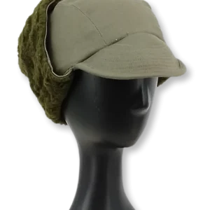 Boné de inverno com tapa-orelhas (Chapka) do Exército Francês década de 70