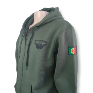 Casaco / Hoodie Bordado - Paraquedista