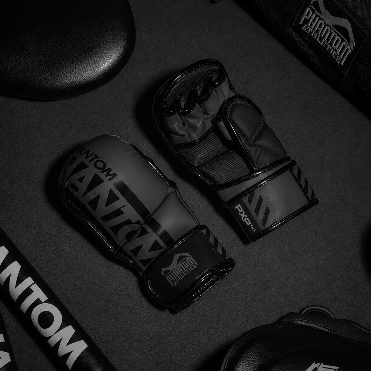 MMA Sparring Handschuhe APEX - Blackout - Image 3
