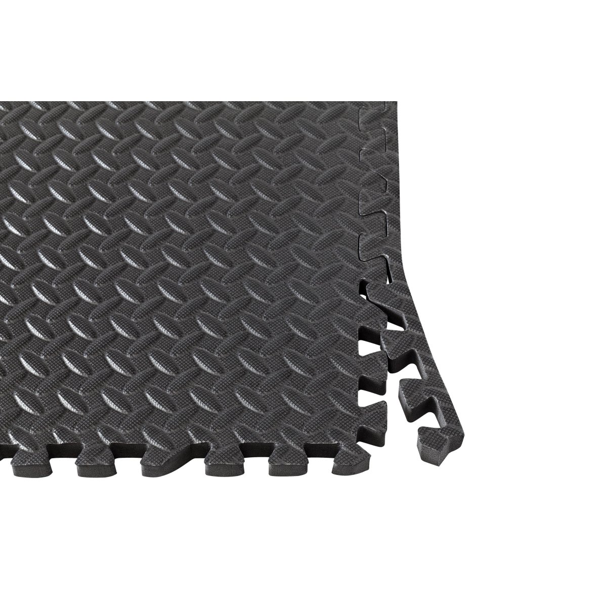 Tapete de Fitness e Exercícios Ginásio Puzzle INDIGO 4 Unidades 60*60*2 cm Preto - Image 4