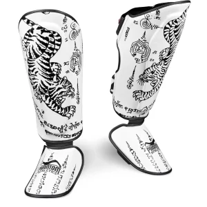 Schienbeinschutz Muay Thai - Weiß