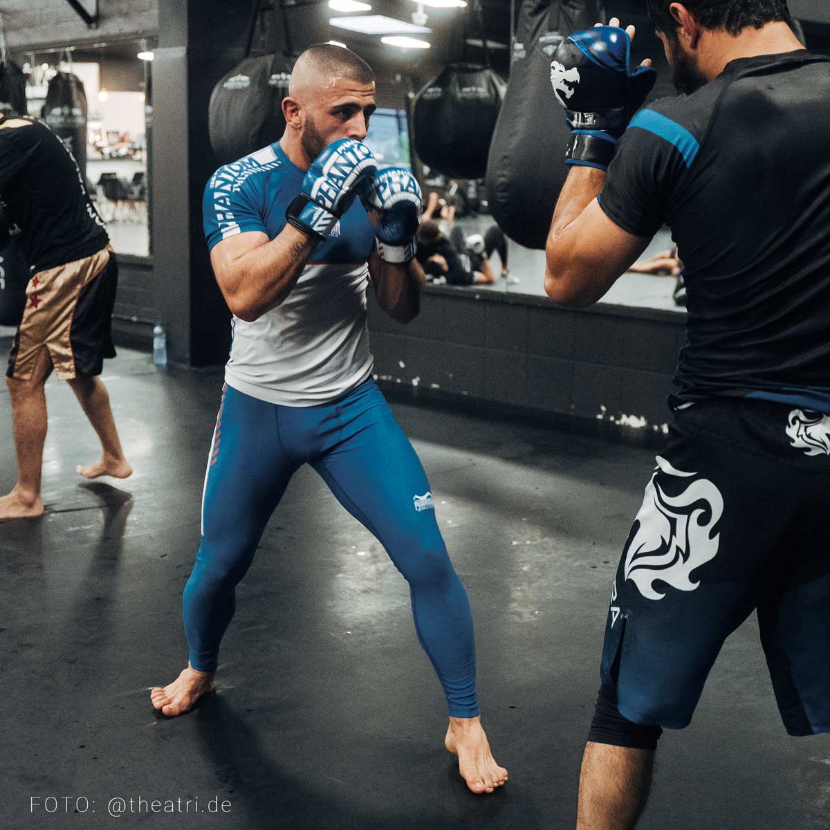 MMA Sparring Handschuhe APEX - BLUE - Image 5