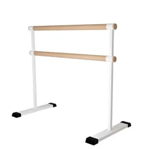 Barra de balé dupla portátil ADAGIO SPEKTR 110 * 200 * 50 cm branca