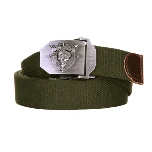 Cinto com acabamento em couro U.S. Army Green Berets - Opresso Liber